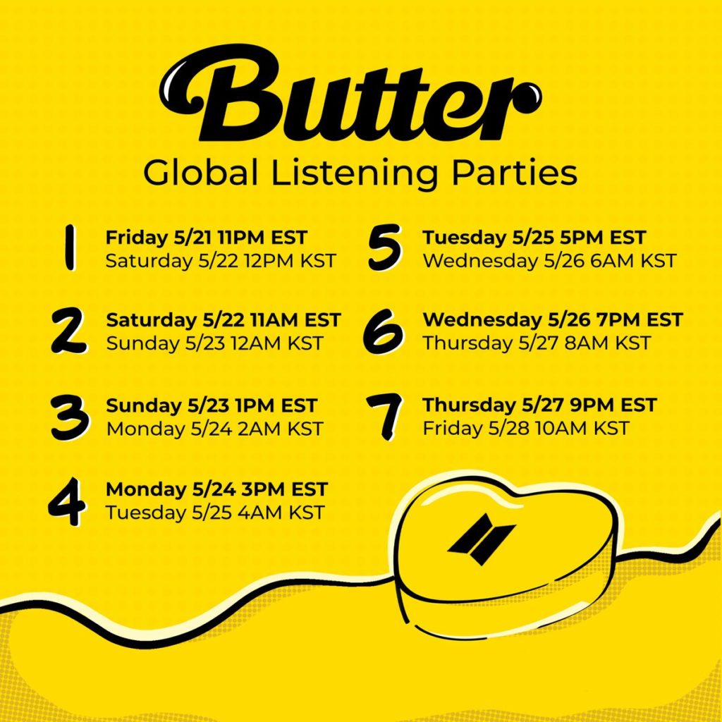 BTS butter listening part 
