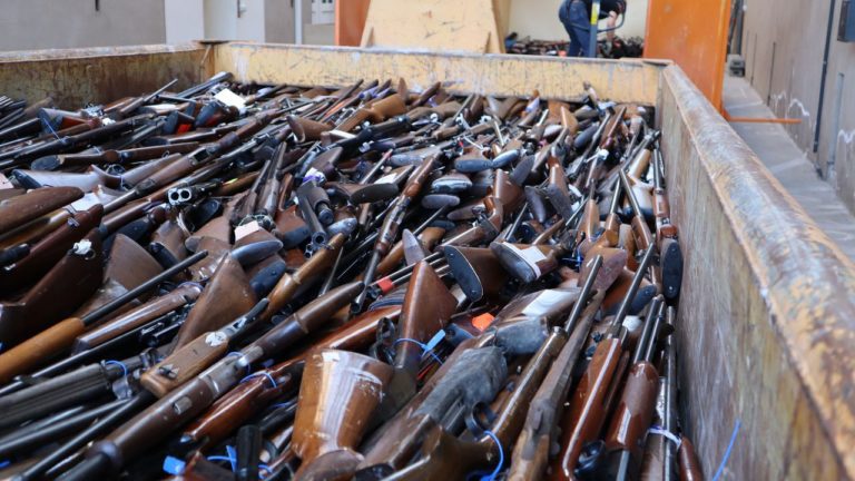 Belgium is melting firearms