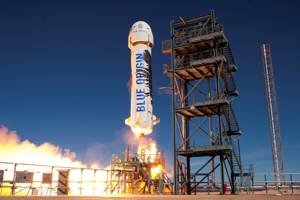 jeff bezos heads to space