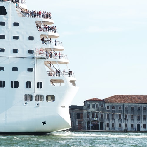 Cruise ships in venice